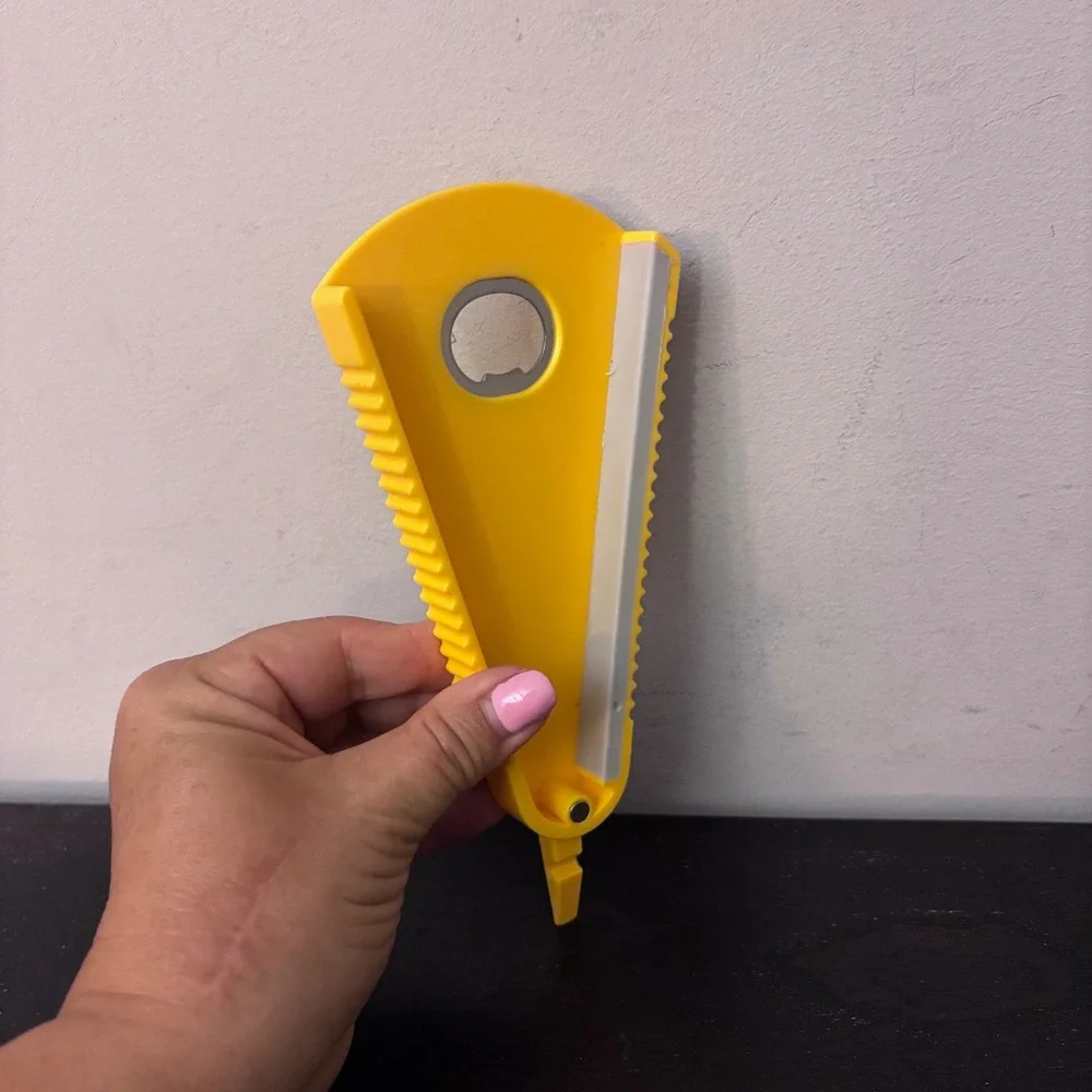 Multi-Functional Jar Opener | Yellow | Plastic | Easy‎ Grip | Lid Twist